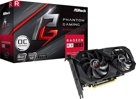 ASRock Radeon RX580 Phantom Gaming OC 8GB GDDR5 PCIe