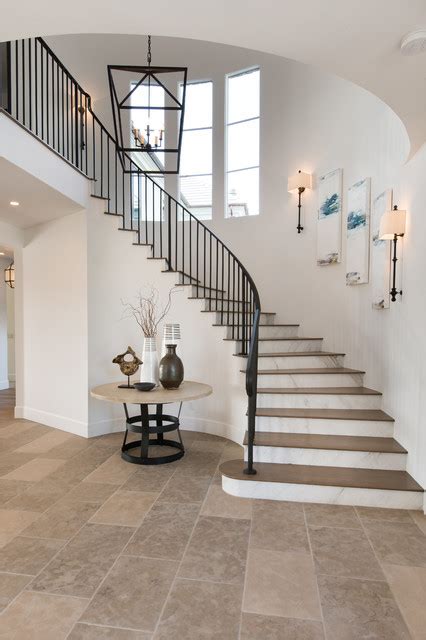 In The Spotlight Transitional Staircase Orange County By