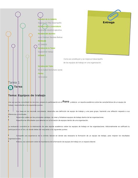 Tarea 1 Equpos DE Trabajo Nombre De La Materia Equipos De Alto