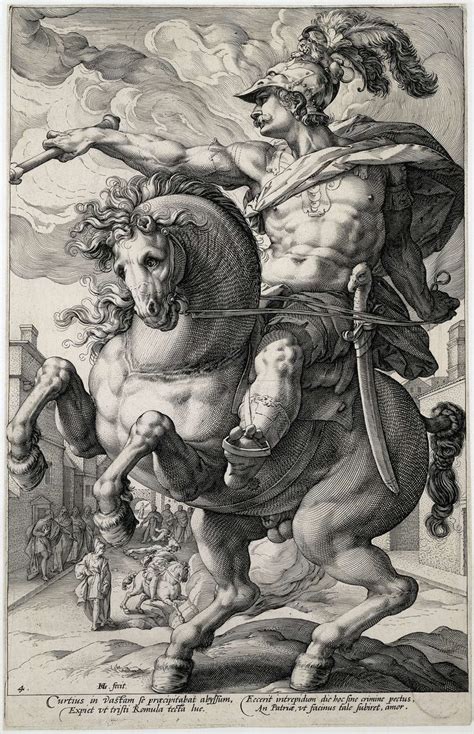 Marcus Curtius Hendrick Goltzius 1586 Renaissance Art Art Painting