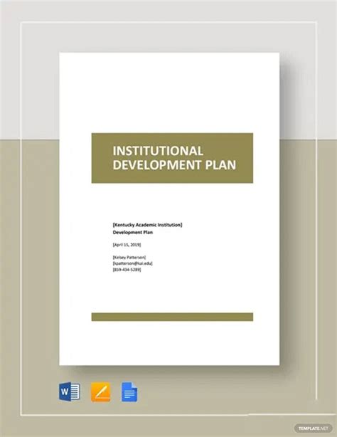 Free Professional Development Plan Templates Editable And Printable