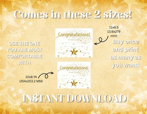 Editable Printable Award, Gold Star Certificate for Kids, Teacher ...