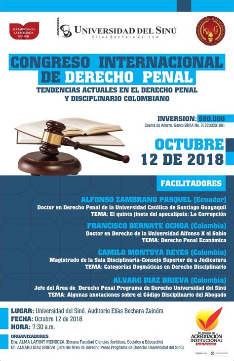 Congreso Internacional De Derecho Penal Tendencias Actuales En El