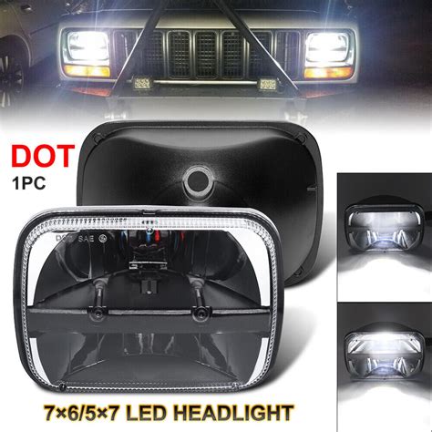 X X Inch Halo Led Headlight Hi Lo Beam For Chevy Express