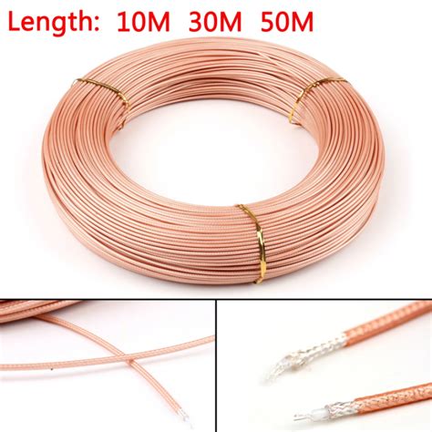 Areyourshop Ohm Rg Coaxial Cable Fep Connector Rg Wire