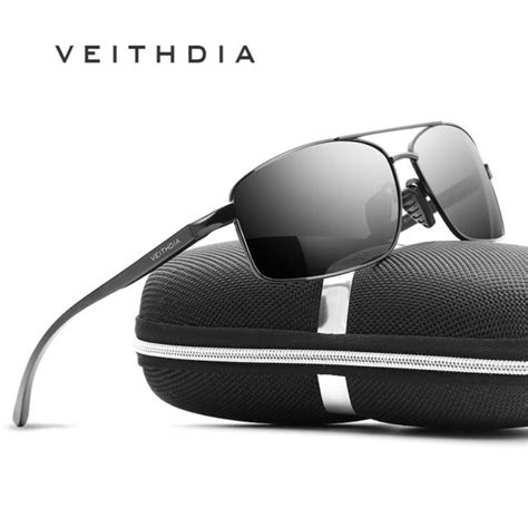 Vintage Sunglasses Mens Polarized Uv400 Lens Veithdia