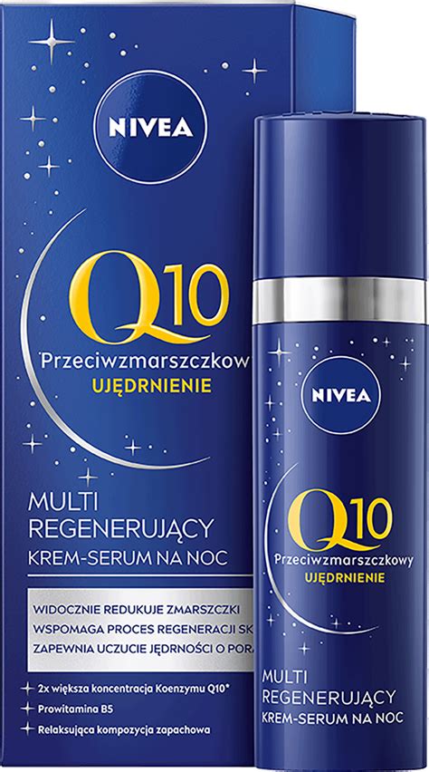 Nivea Q Przeciwzmarszczkowy Multiregeneruj Cy Krem Serum Na Noc