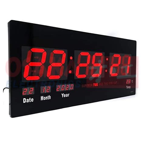 Reloj Digital De Pared LED Rojo JH 4622R Osaka Electronics