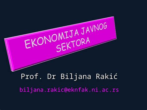 Ppt Ekonomija Javnog Sektora Dokumen Tips