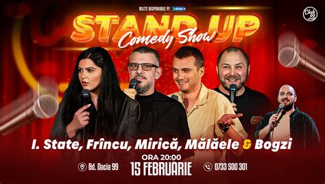 Bilete Stand Up Comedy cu Ioana State Frînculescu Sergiu Mirică