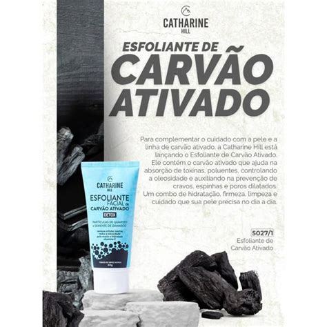 Esfoliante Facial Catharine Hill Carvão Ativado Detox Beleza na Web