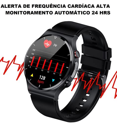 Monitor Cardiaco E Relogio - Relogio Smartwatch E88 Monitor Temperatura Corporal Batimento Cardiaco ...