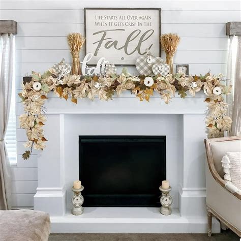 Fall Decor- Fall Garland - 6Ft Autumn Maples Leaf Pumpkin Berry Garland ...