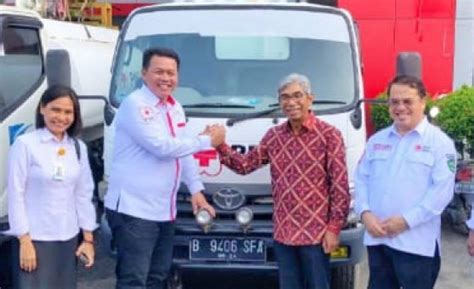 Pmi Kukar Terima Satu Unit Truk Tangki Air Dari Pmi Kaltim Untuk