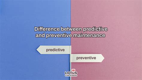 Difference Between Predictive And Preventive Maintenance