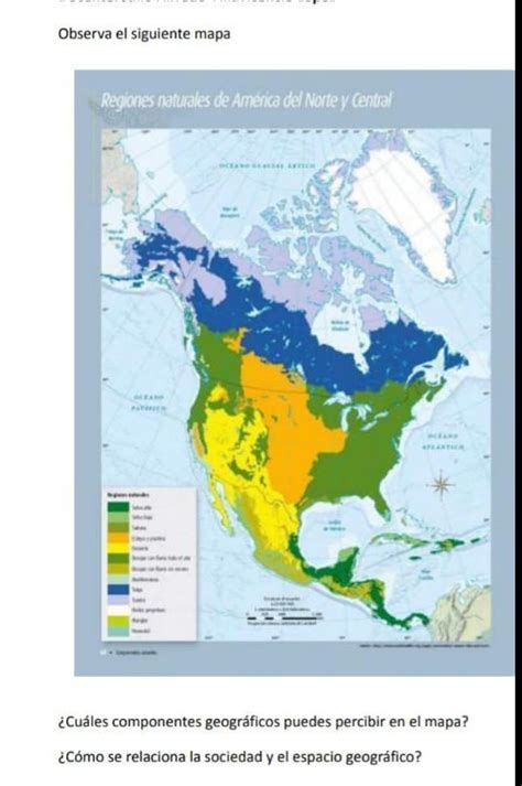 ¿cuáles Componentes Geográficos Puedes Percibir En El Mapa Cómo Se