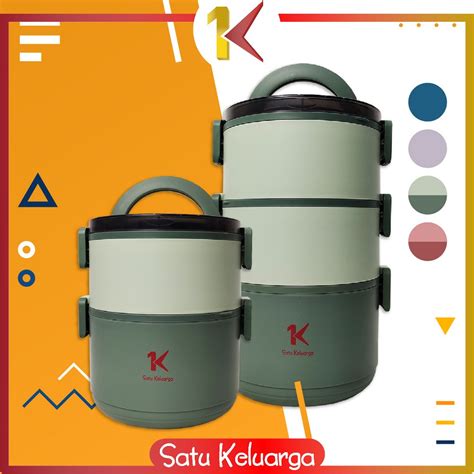 Jual SK C482 Lunch Box Set Anti Tumpah Kotak Makan Bekal Set Rantang