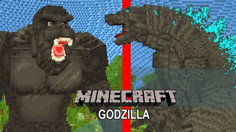 GODZILLA Y KONG LA LUCHA DE TITANES KAIJUS DEFINITIVA EN MINECRAFT Y