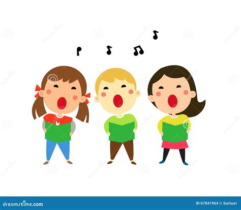 Kids Singing Clip Art