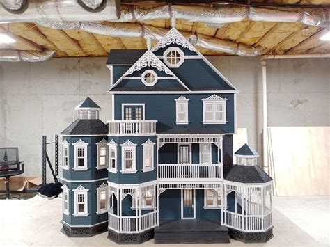 1 12 Scale Wooden Dollhouse Kit Ashley Abigail A Gothic Victorian Mansion Scale One Inch