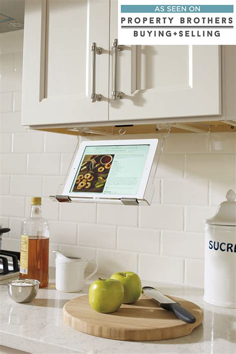 Under Kitchen Cabinet Tablet Mount 2 In 1 Kitchen Or Bath Tablet