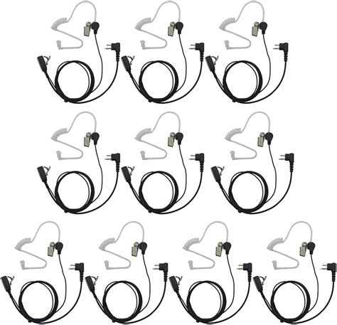 Amazon Goodqbuy Pin Ptt Mic Covert Acoustic Tube Earpiece