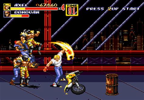 Streets Of Rage 2 Mega Drive Genesis Axel Stage 2 Special Move Arcade