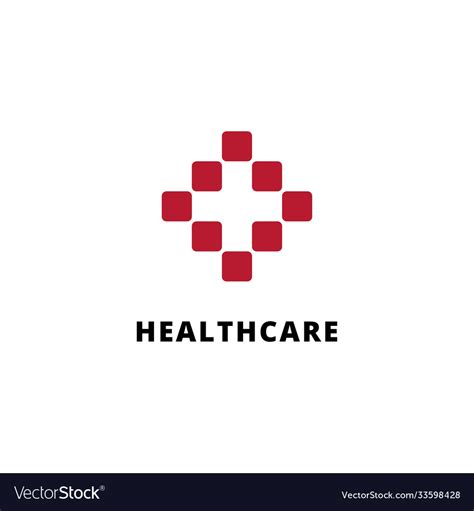 Health care symbol logo design templatecre Vector Image