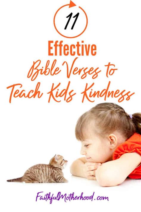 11 Effective Bible Verses On Being Kind For Kids Faithful Motherhood