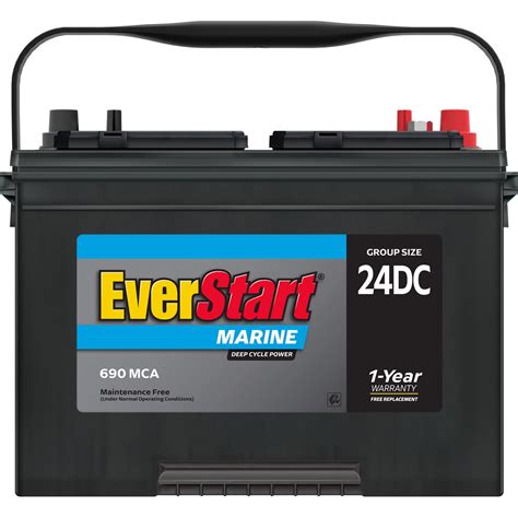 Everstart Marine Rv Deep Cycle Battery Group Dc V Mca In