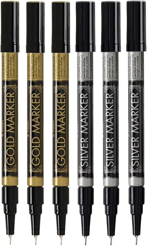 Amazon Pilot Metallic Permanent Paint Markers Gold And Silver