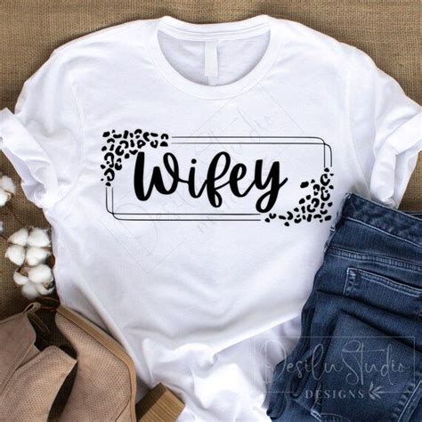 Wifey Cheetah Leopard Print Frame Svg Wifey Svg Mrs Svg Digital Download Wifey Png Wife Life Png