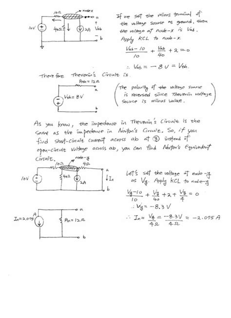 Thevenins And Nortons Equivalent Circuit Tutorial Thevenins Theorem