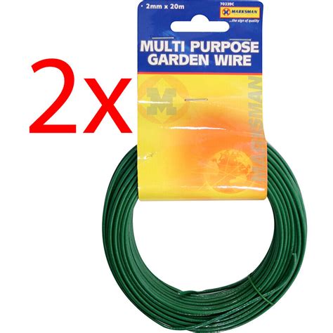 New Set Of 2 Multi Purpose Garden Wire Strong Plant Support 20m Twist