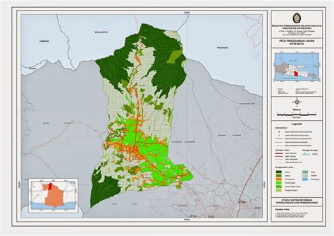 Peta Tata Ruang Kota Batu Dalam Angka Imagesee