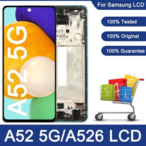 Original Oled For Samsung Galaxy A52 5g A526b A526fds A52 4g A525 Display Lcd Touch Screen