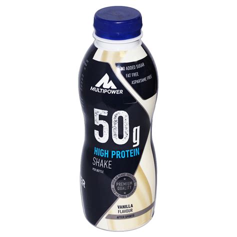 Multipower 50g High Protein Shake 500ml Flasche Eiweiß 390