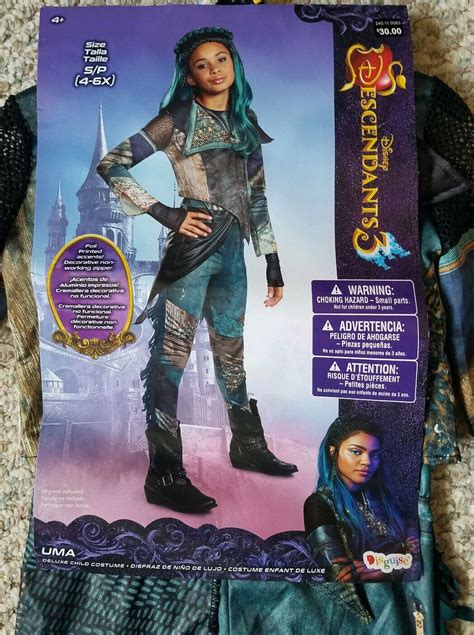 Disney Uma Descendants 3 Deluxe New Package Girl Costume By Disguise Size S 4 6x 39897909356 Ebay