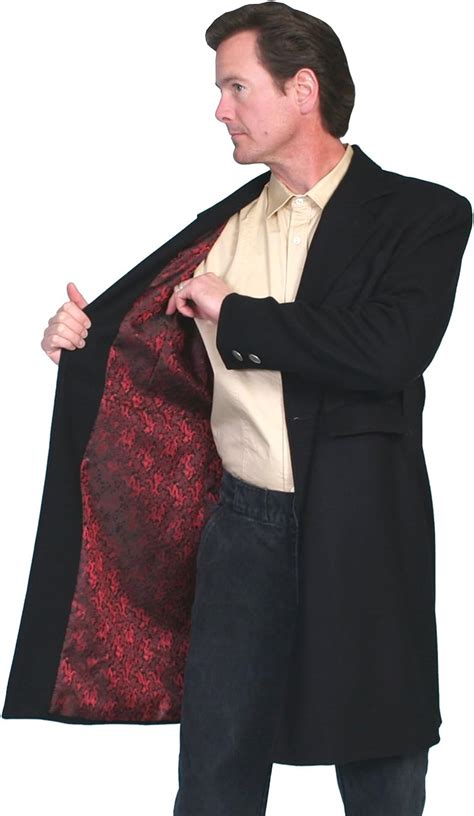 Scully Wahmaker Men S Wool Frock Coat Big And Tall Black At Amazon