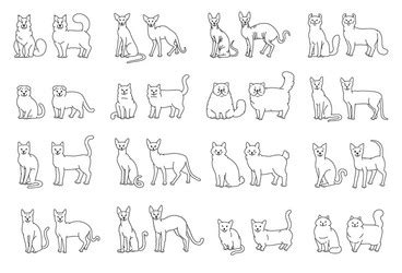 Cat Profile Vector Images (over 2,800)