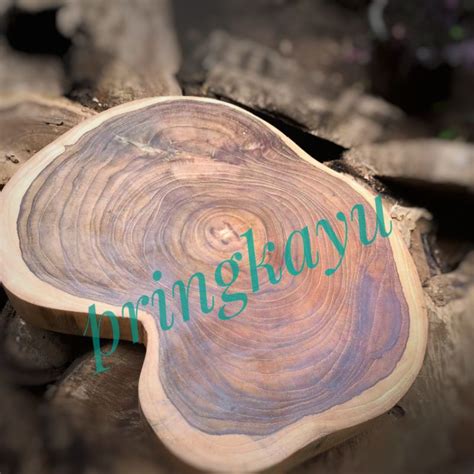 Jual Wood Slice Talenan Kayu Jati Asli Shopee Indonesia