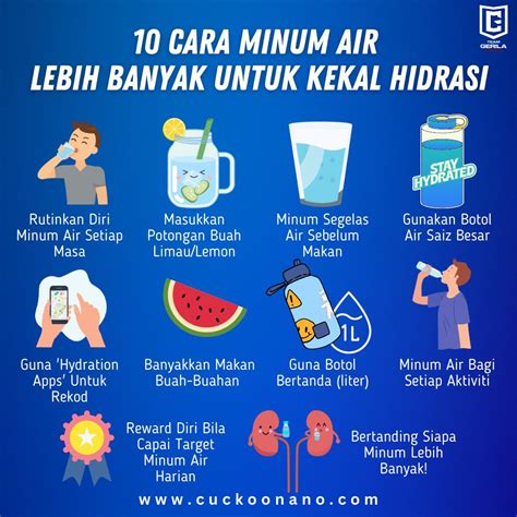 Cara Minum Air Lebih Banyak Untuk Kekal Hidrasi Wakil Jualan