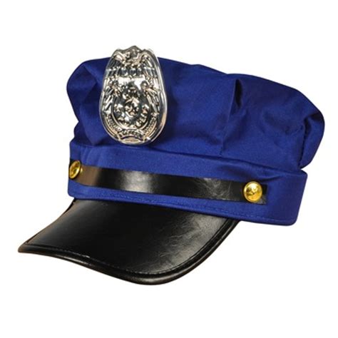 Police Hat Wholesale With Badge Blue 12 Pack