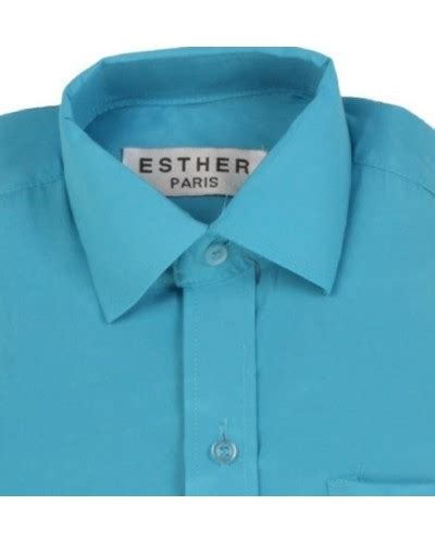 Chemise Enfant Bleu Turquoise L Gante Tailles Ans