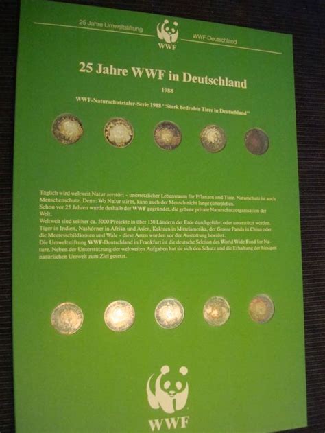 Wwf Medaillen Silber Plated Jahre Wwf Deutschland Kaufen