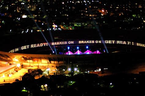 O telão em 360º instalado no Estádio do Morumbi para a Festa de