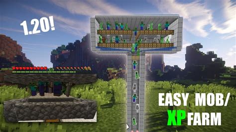 Minecraft EASY MOB XP FARM TUTORIAL 1 20 1 20 2 Without Mob Spawner