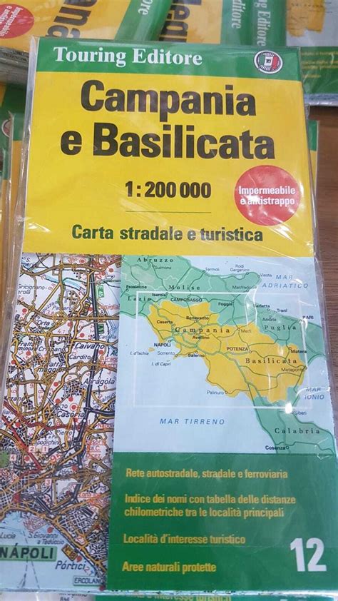 Carta Stradale Turistica Campania E Basilicata Touring