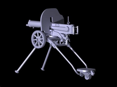 Russian Maxim Machine Gun 1910 ICM 35674