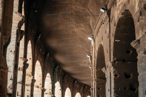 Le Mura Interne Del Colosseo Di Roma Italia Patrimonio Mondiale Dell